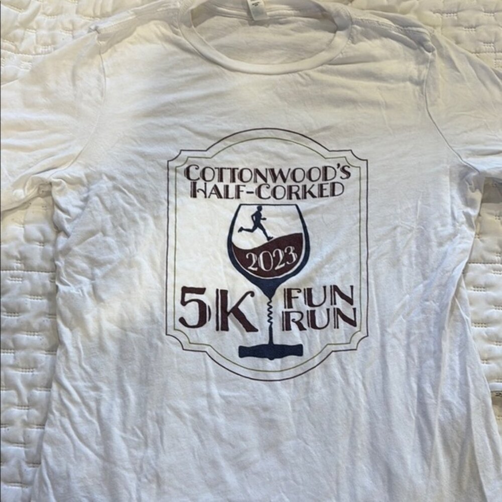 Cottonwood's Half-Corked 5K Fun Run White T-Shirt